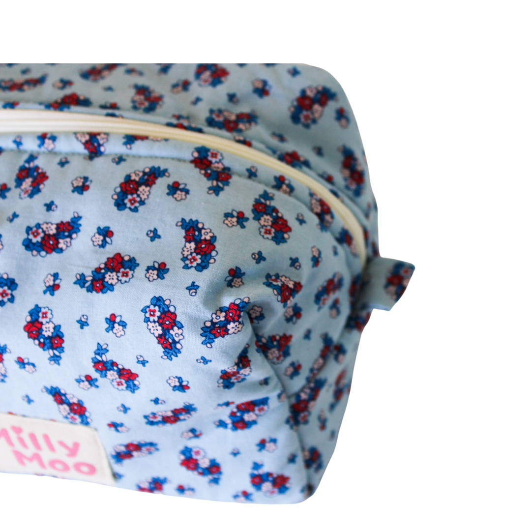 Blue Meadow Beauty Bag