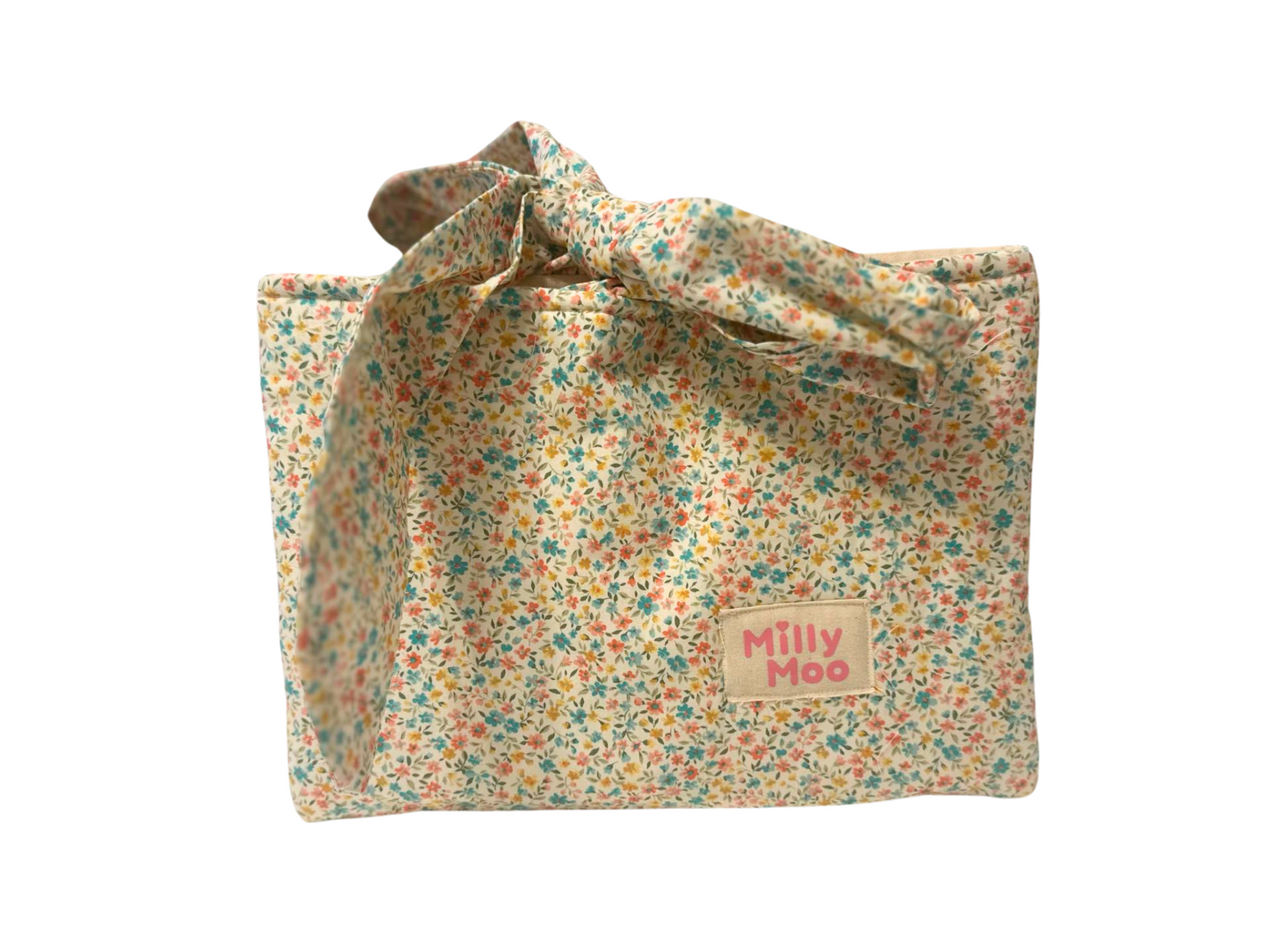 Retro Floral Laptop Tech Bag