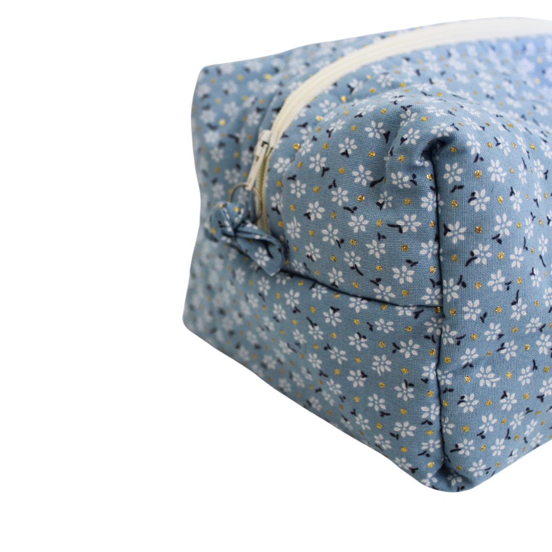 Pretty in Blue Beauty Bag