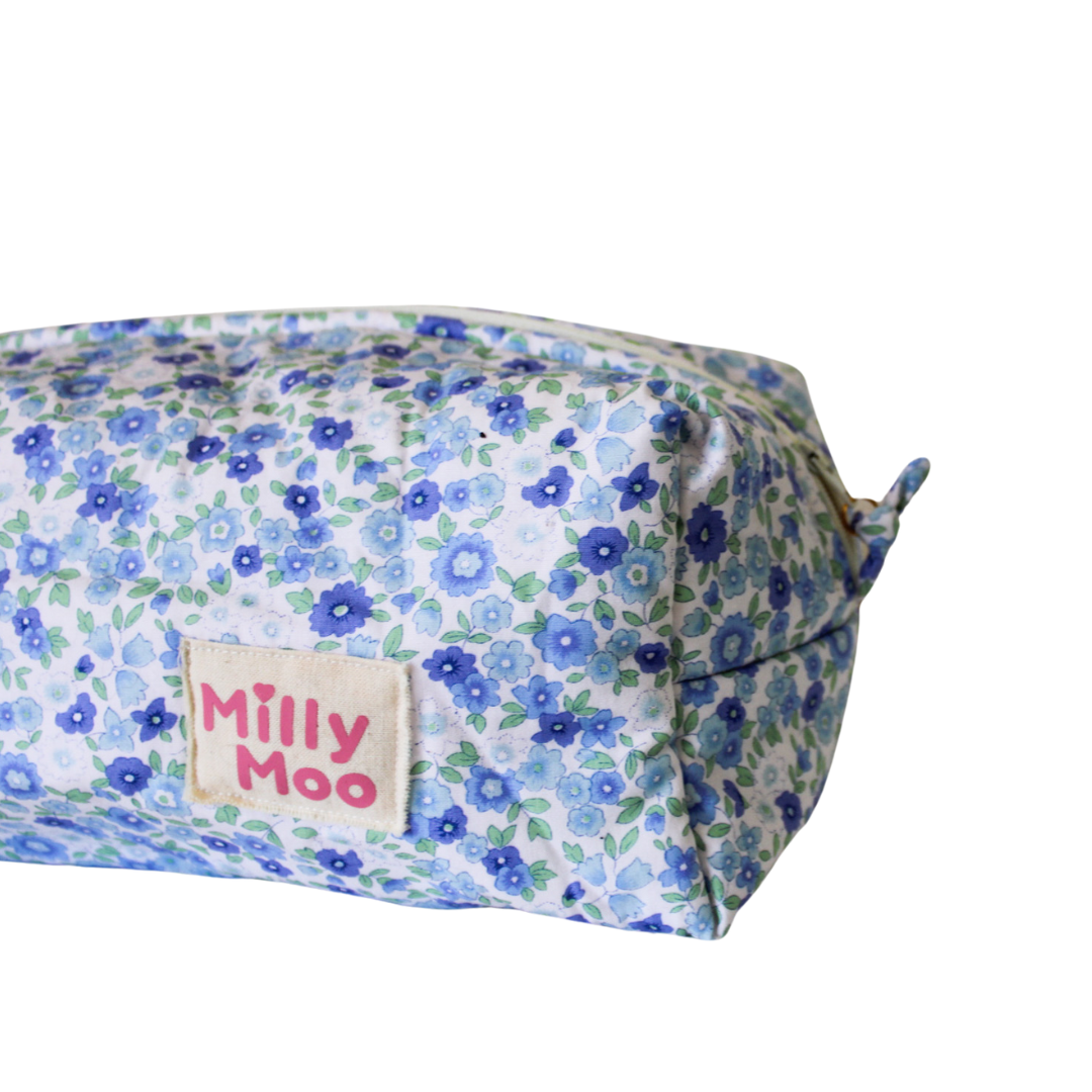 Blue Blossom Beauty Bag