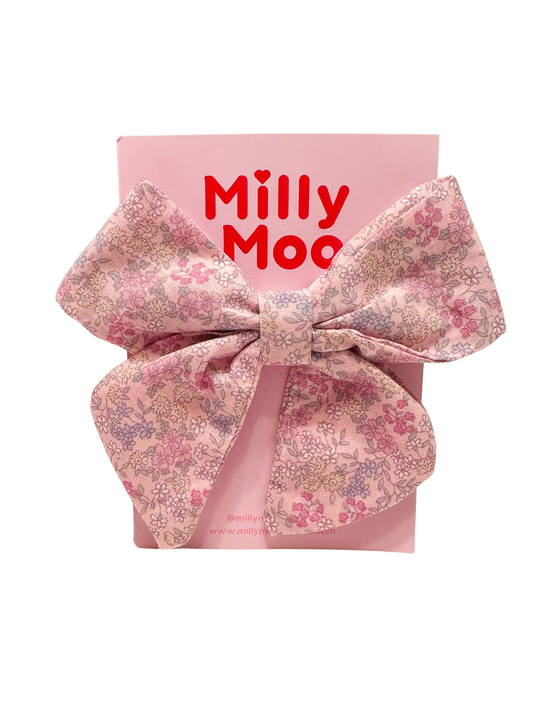 Pink Petal Bow Small