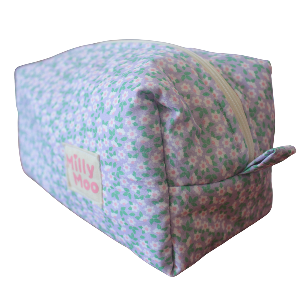 Purple Posy Beauty Bag