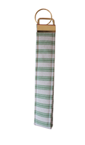 Green Stripe Keychain Wristlet