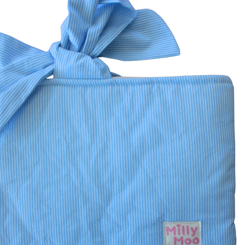 Baby Blue stripes Laptop Tech Bag