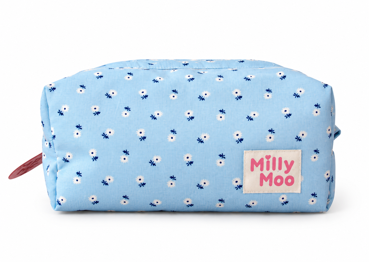 Blue Daisy Beauty Bag