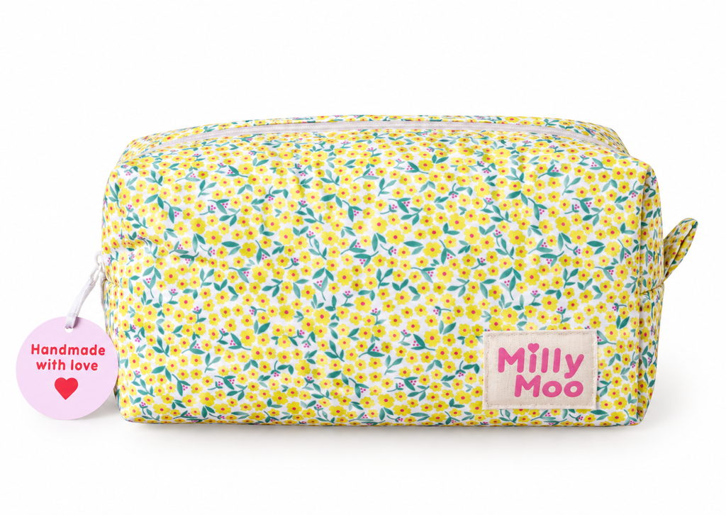 Yellow Daisy Beauty Bag