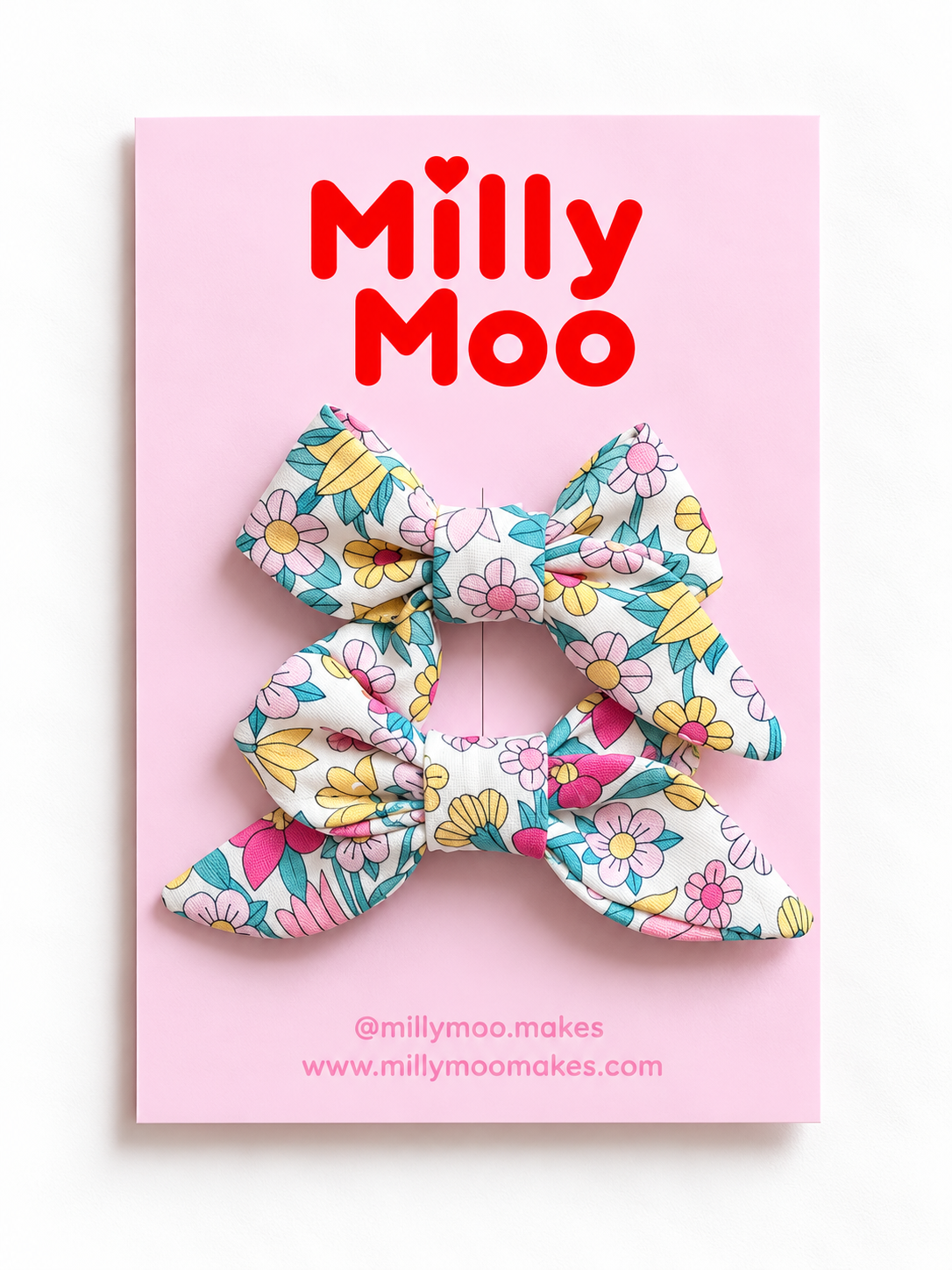 Bright Florals Mini Bow Set