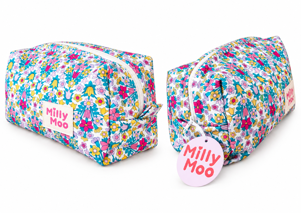 Bright Florals Beauty Bag