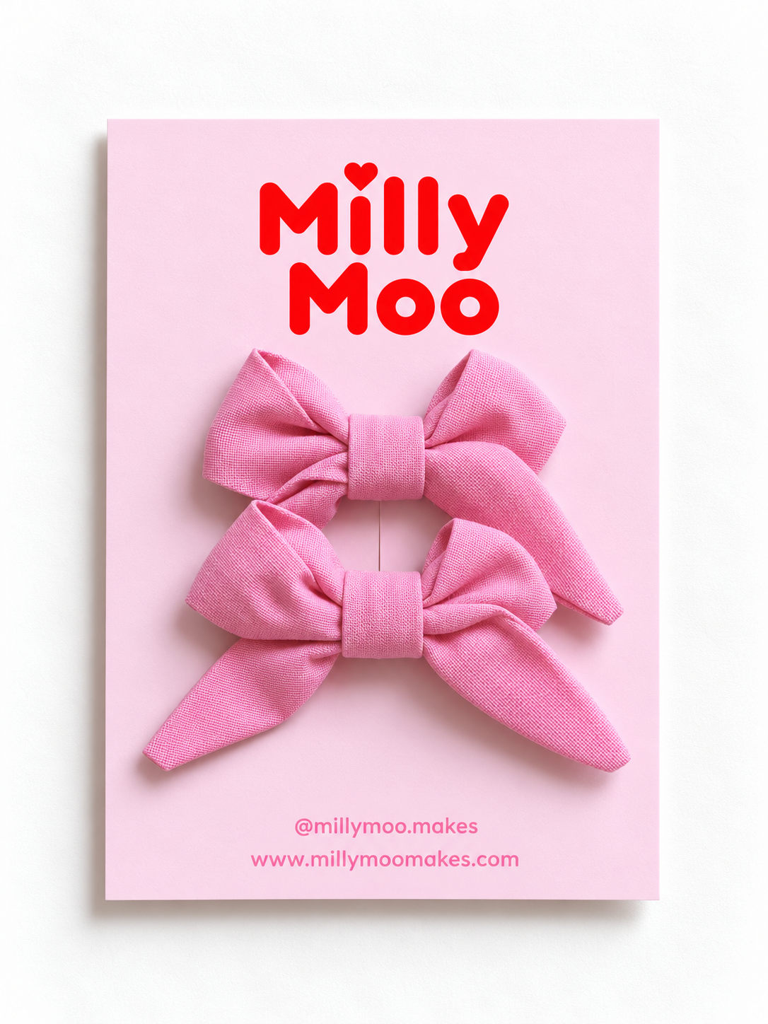 Hot Pink Mini Bow Set