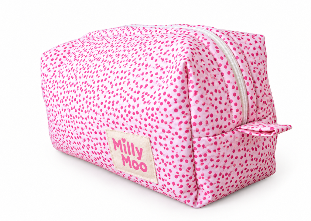 Pink Spots Beauty Bag