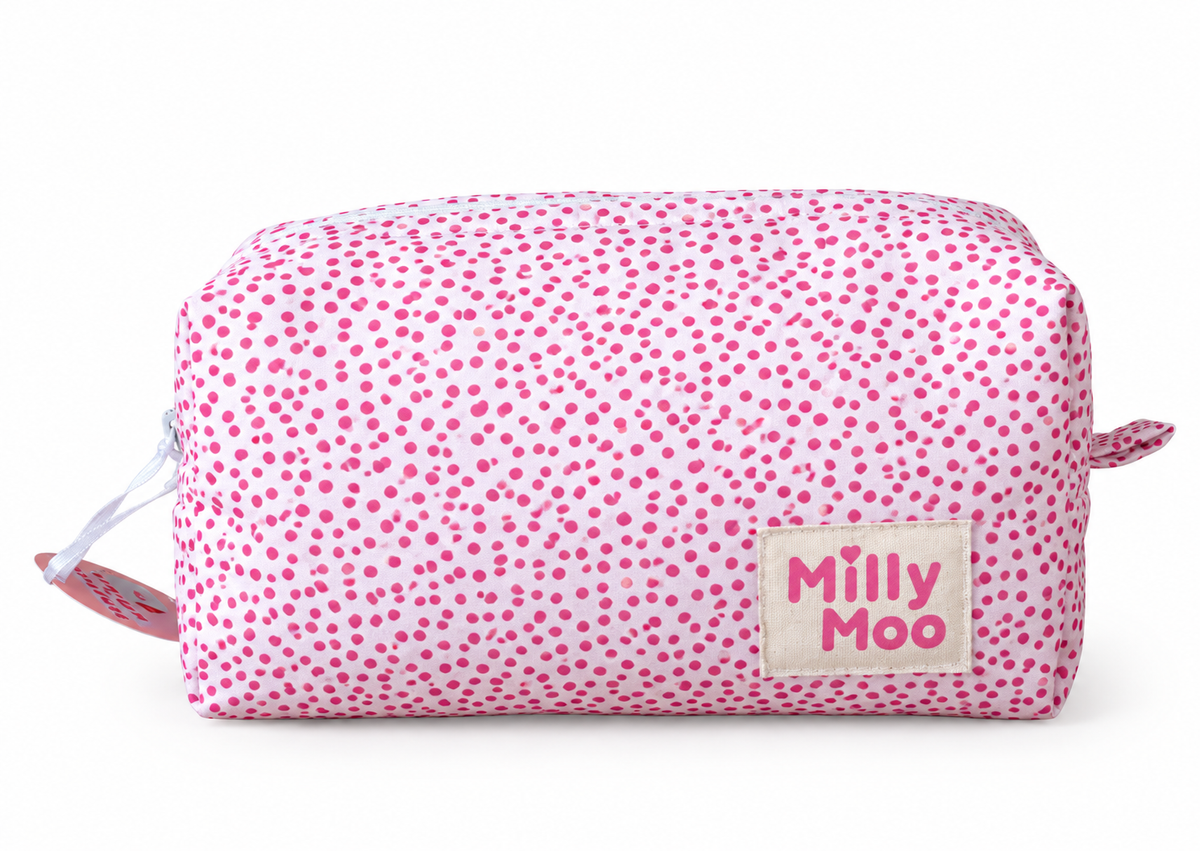 Pink Spots Beauty Bag