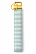 Green Stripes Wristlet