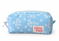 Baby Blue Flowers Mini Beauty Bag