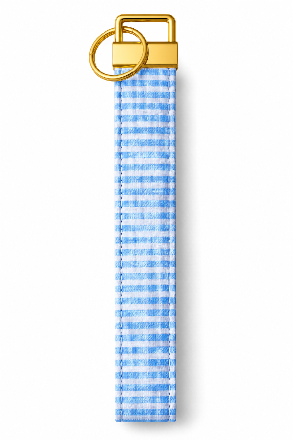 Blue Stripes Wristlet